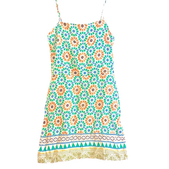 Sam Edelman Mediterranean Mosaic Print Shift Dress | Size 10 - Picture 2 of 4